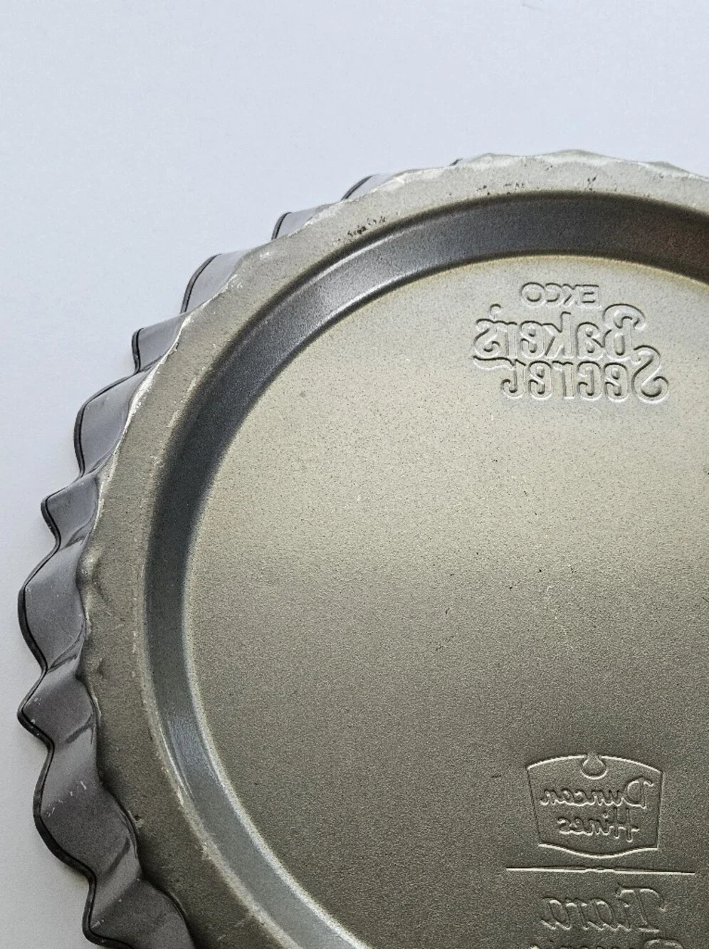 Vintage Ekco Baker's Secret Duncan Hines 2 Fluted TIARA DESSERT PANS Tart Quiche